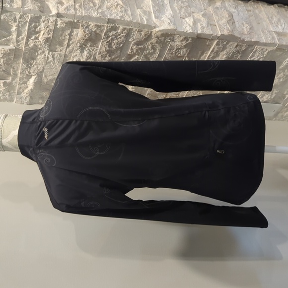 Avia running first long sleeve with mock turtleneck black white scroll pattern - Picture 5 of 10